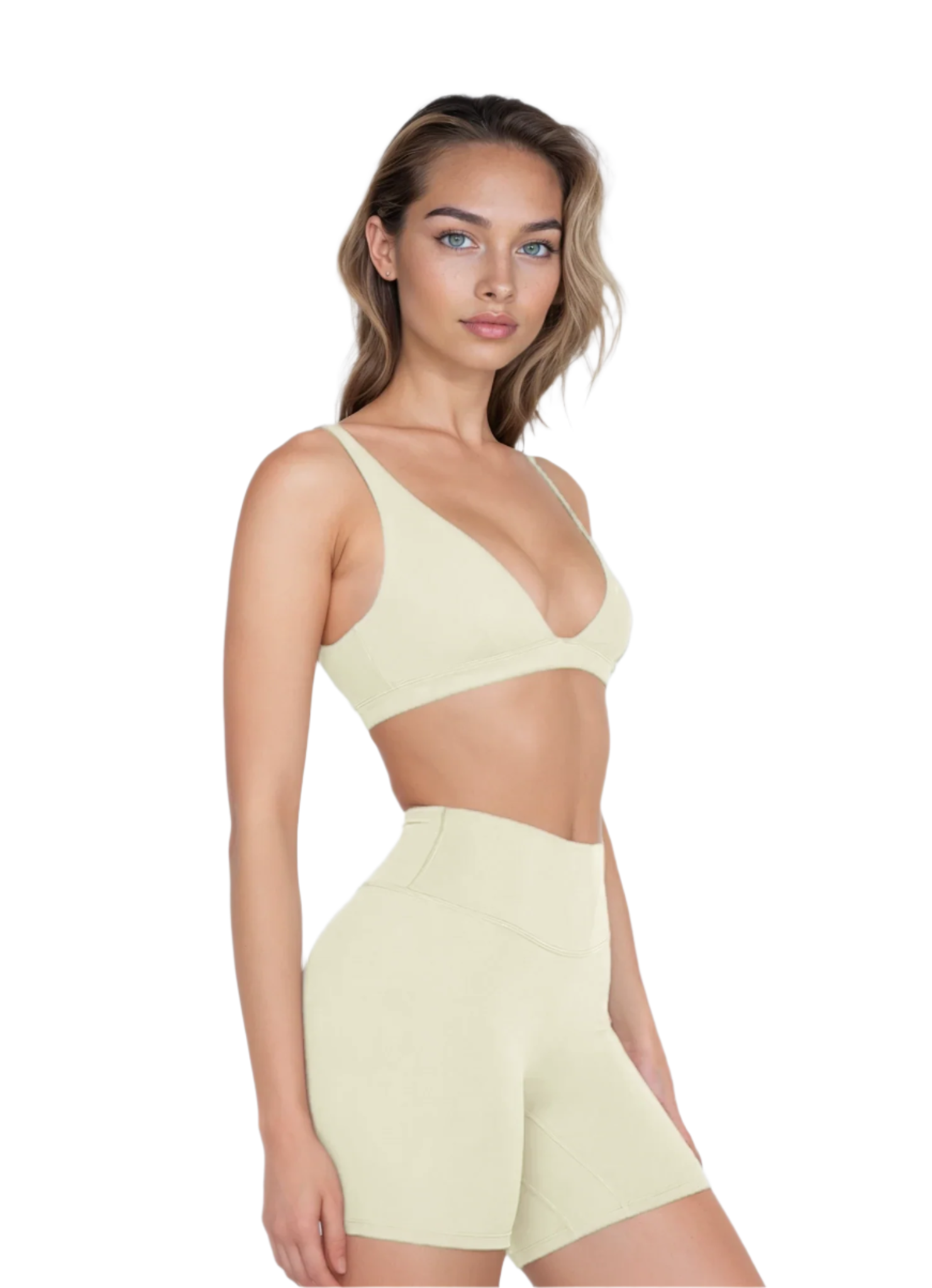 No Sweat, No Regret | Bra + High-Waisted Shorts Matching Set