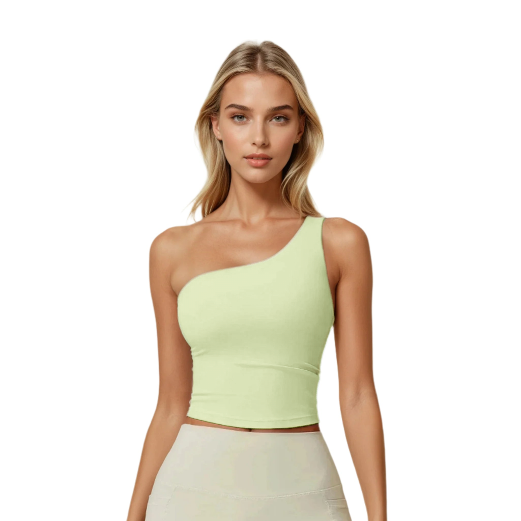Tone Twirl Single Shoulder Top