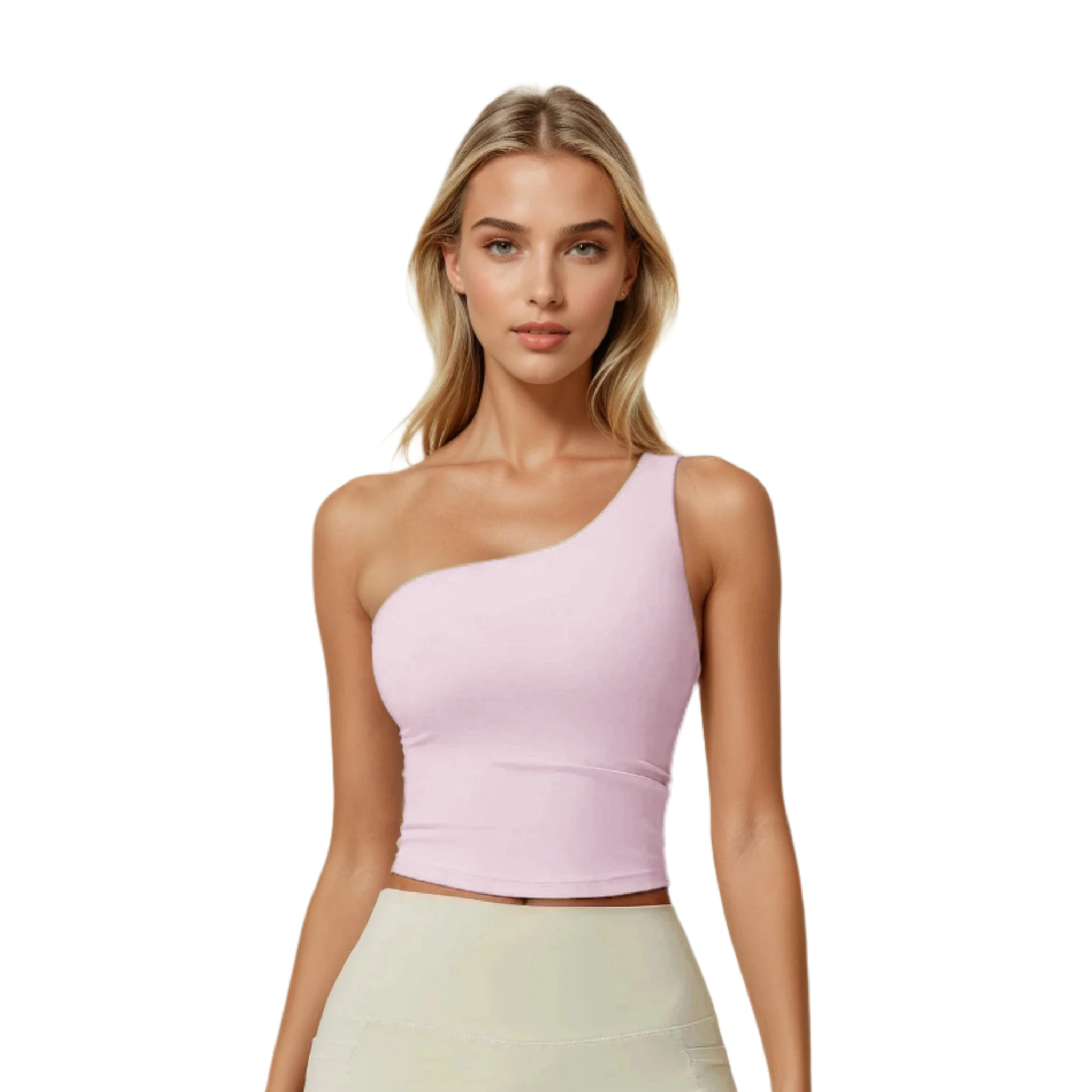 Tone Twirl Single Shoulder Top