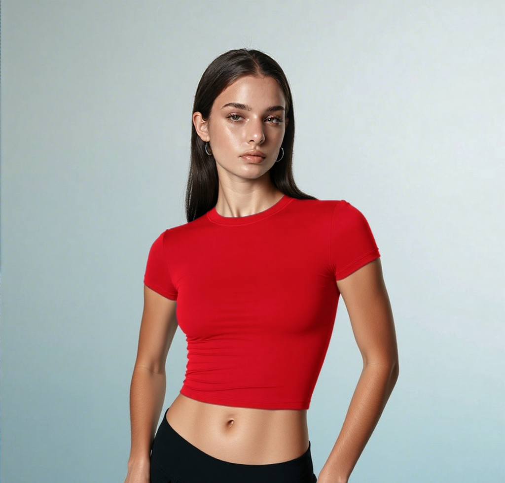 Trim, Never Them | Stretchy Fitted Active T-Shirt