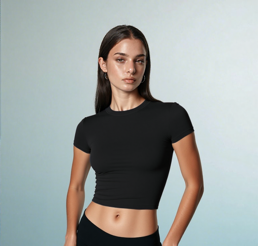 Trim, Never Them | Stretchy Fitted Active T-Shirt