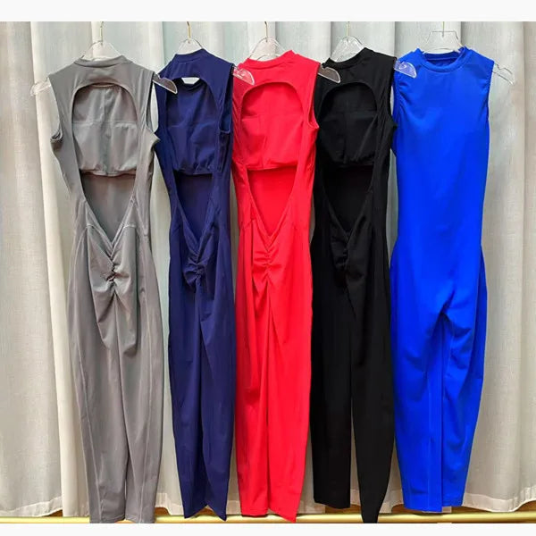 Xooie Fit Collection of Backless Jumpsuit for Gym in Various Colors with Stylish Design