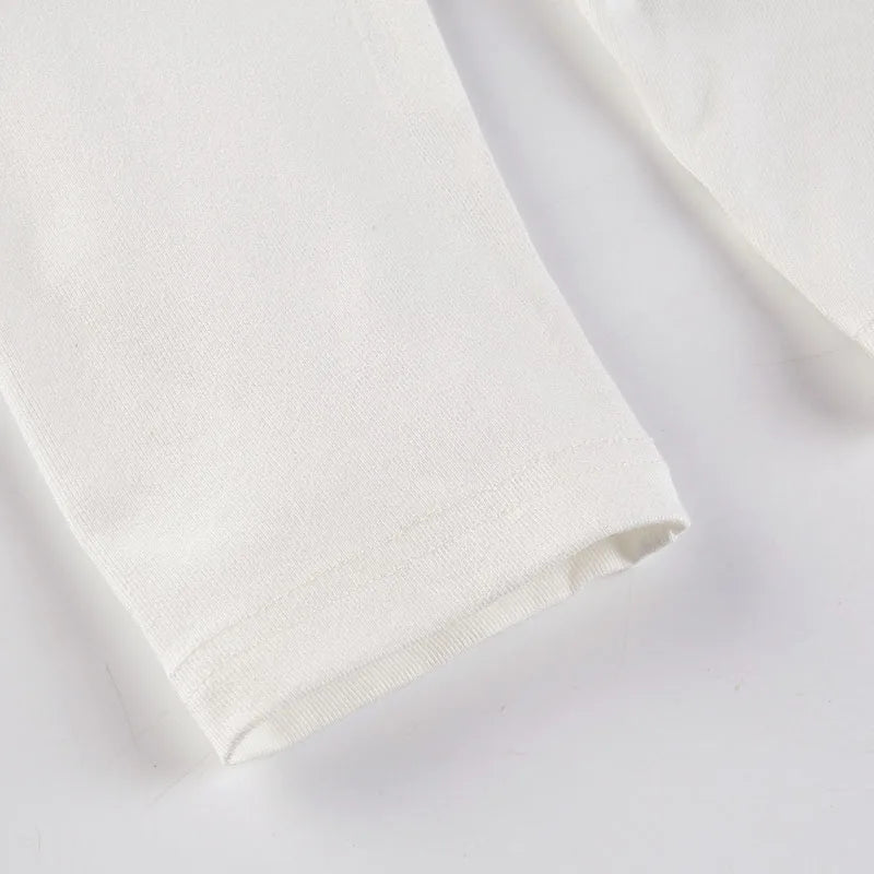 Xooie Fit Women's Baggy Crop Top for Workouts in White with Soft Fabric and Relaxed Fit