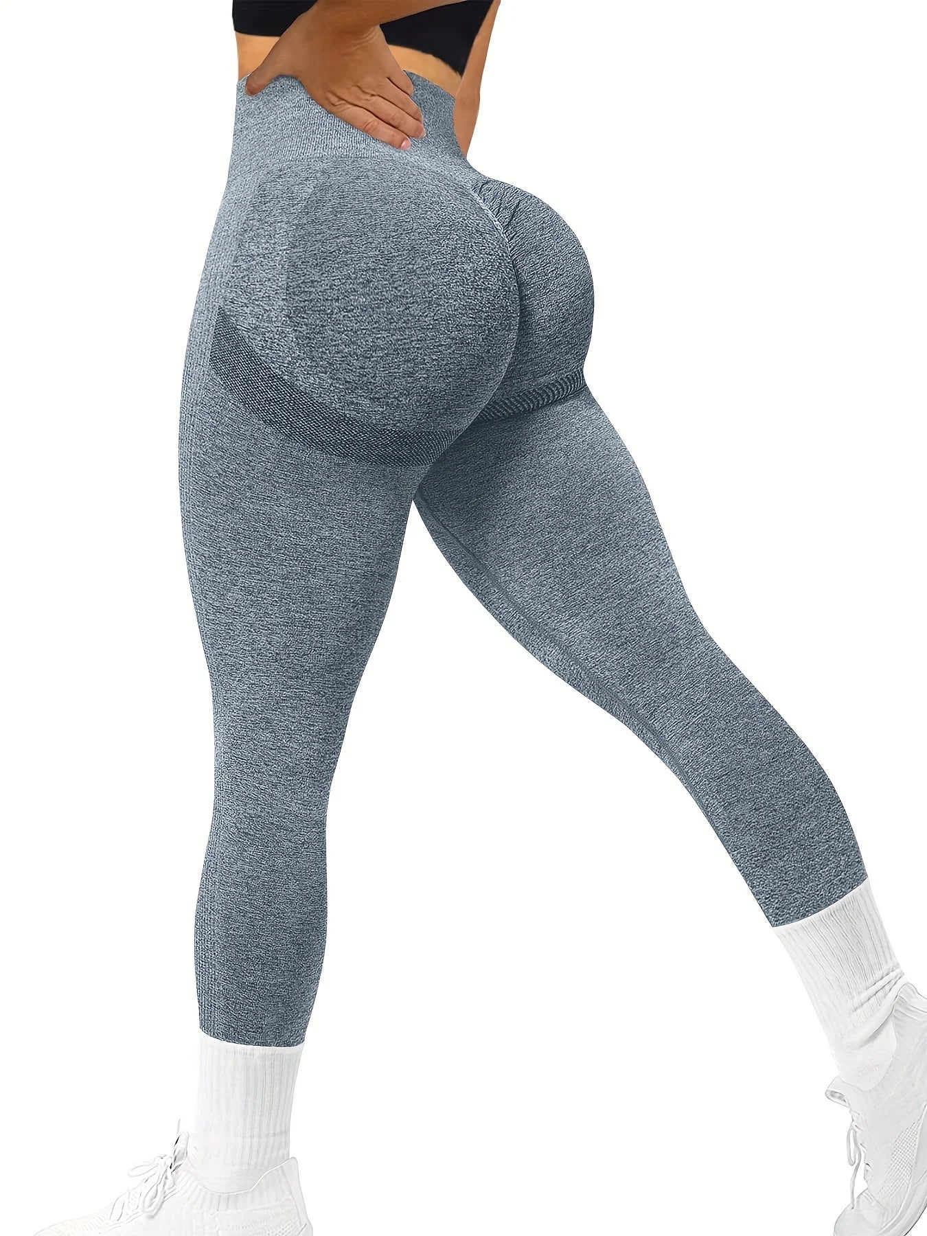 Xooie Fit Booty Sculpting Leggings in Grey for Enhanced Fit and Comfort during Workouts