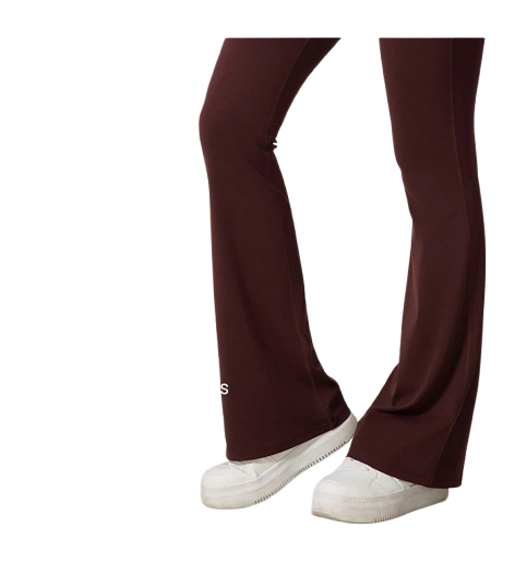 Xooie Fit women's flared bodysuit in deep burgundy, ideal for stylish and comfortable casual wear