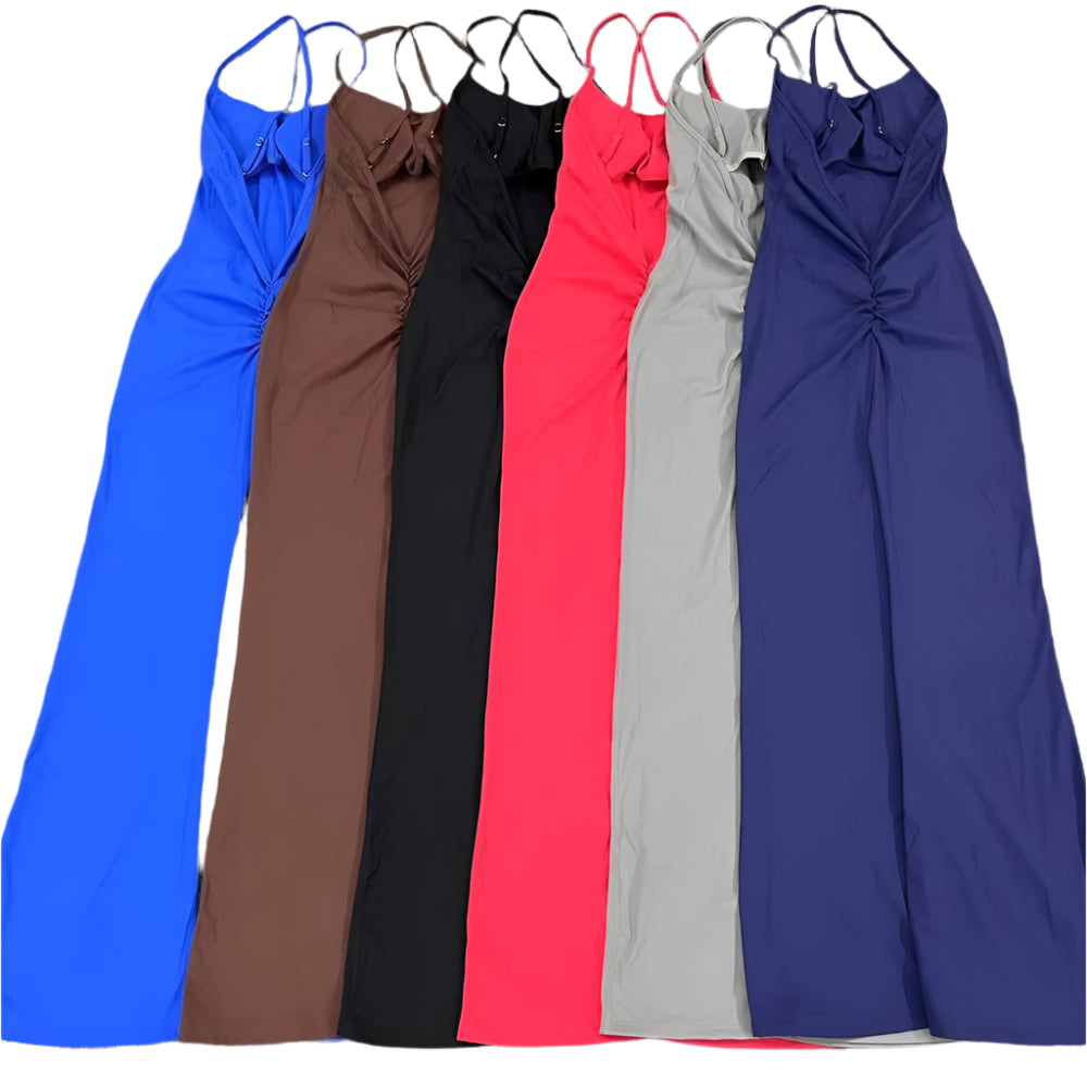 Xooie Fit women's crisscross back jumpsuit in multiple colors, perfect for stylish and comfortable wear