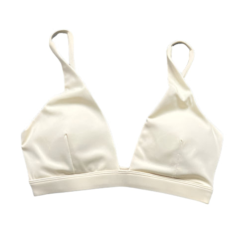 Xooie Fit Fitted Active Bra for Women in Cream with Adjustable Straps and Soft Fabric
