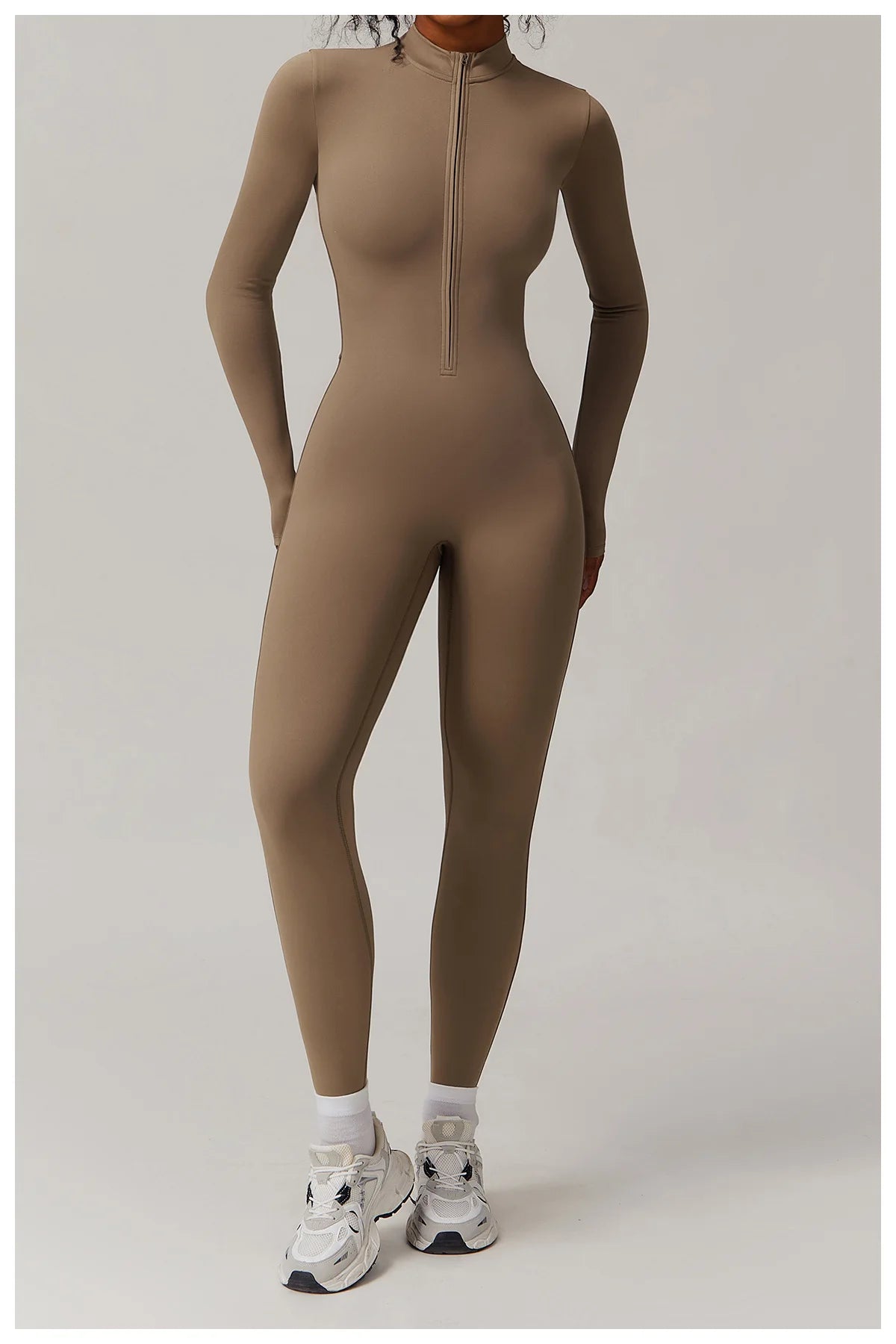 Oh So Fleeced | Zipper Long Sleeved One-Piece, Fleece Lined Jumpsuit