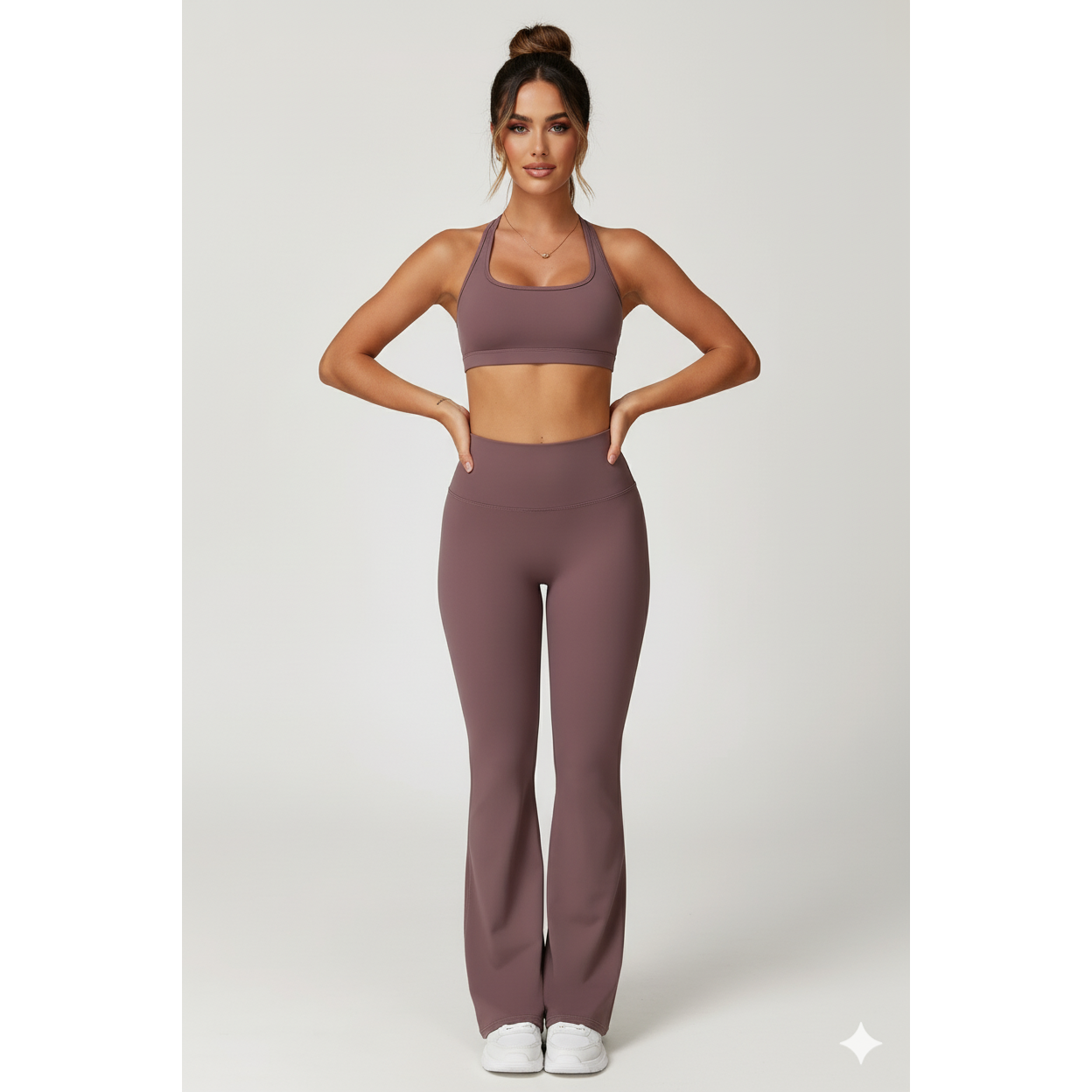 Heavy Lifter | Bra + Flared Pants Matching Set