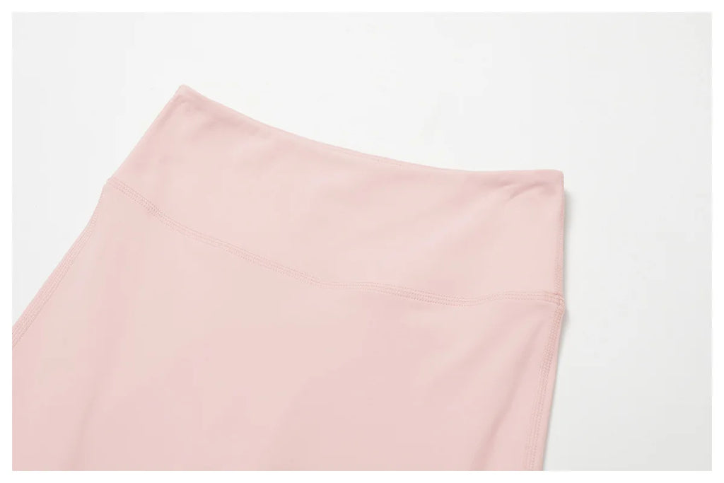 Xooie Fit Halter Tank Top and Leggings Set in Soft Pink with Comfort Fit Waistband