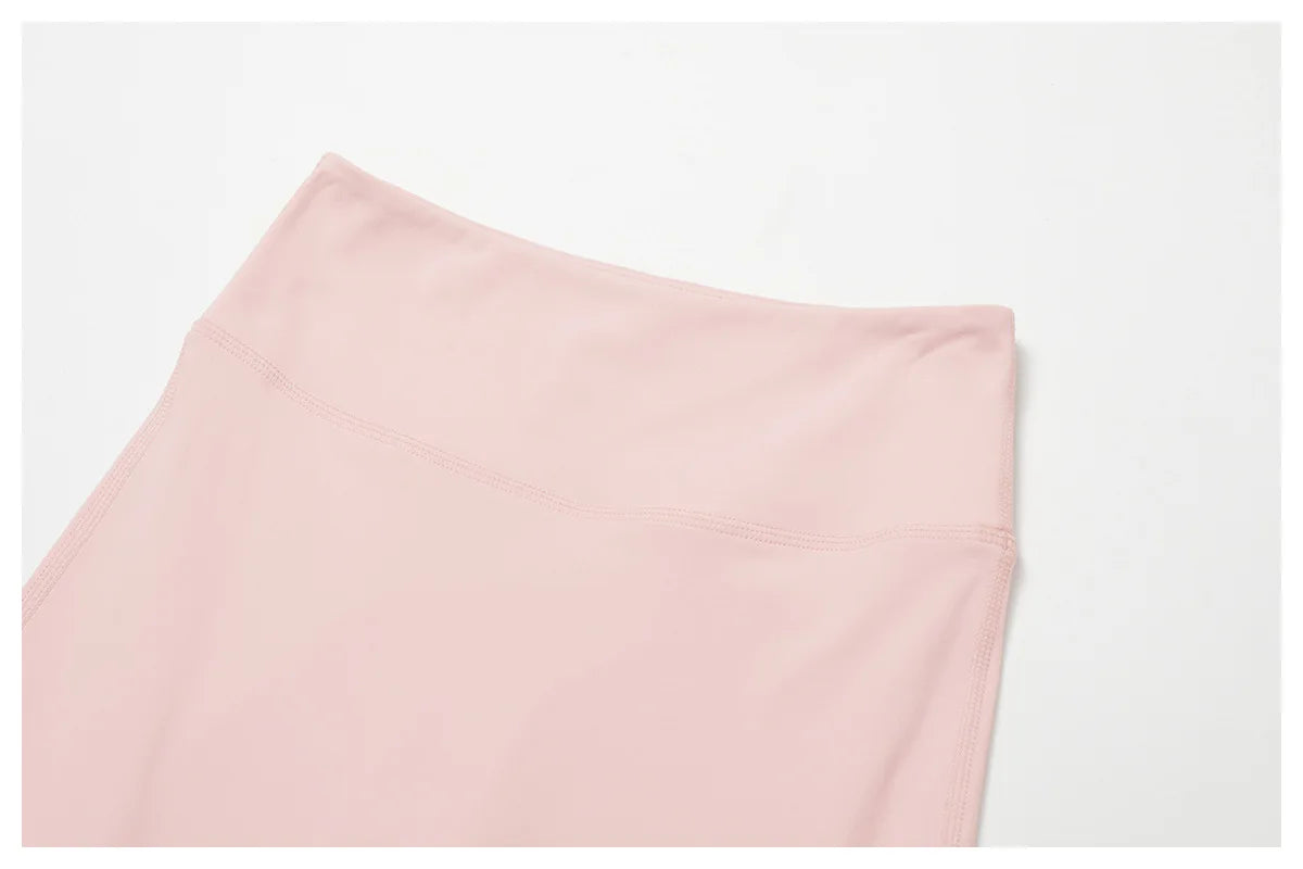 Xooie Fit Halter Tank Top and Leggings Set in Soft Pink with Comfort Fit Waistband