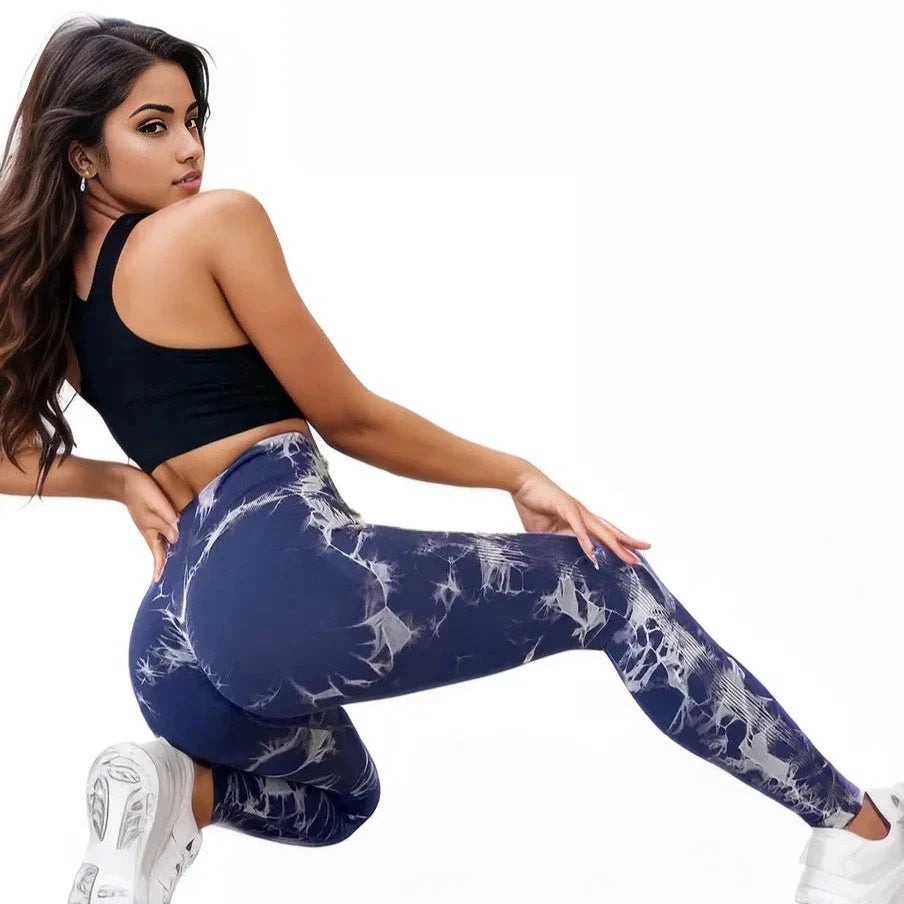 Xooie Fit High-performance fitness leggings in navy with a stylish design for workout enthusiasts