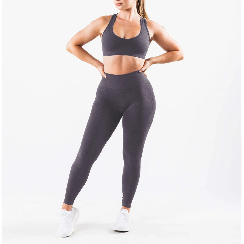 Xooie Fit high waisted active leggings in dark gray, perfect for workouts and active lifestyles