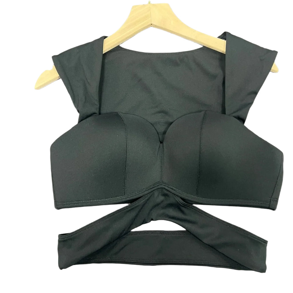 Xooie Fit Women's Two-Piece Black Matching Yoga Set for Women with Stylish Crop Top