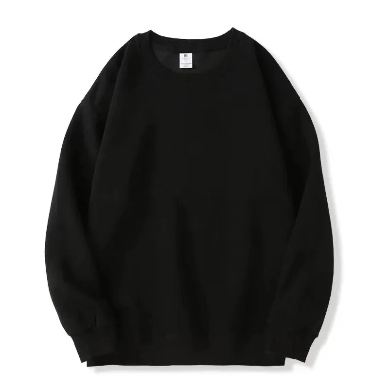 Xooie Fit oversized fleece sweatshirt for women in black, perfect for casual wear and layering
