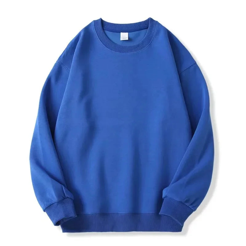 Xooie Fit oversized fleece sweatshirt for women in vibrant blue color, perfect for casual wear