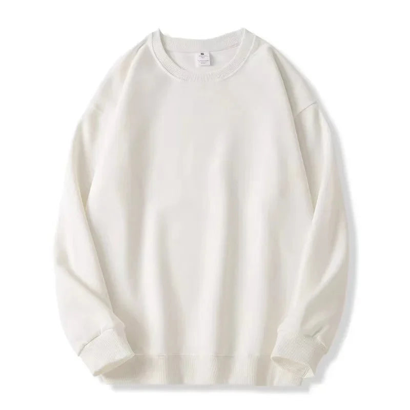 Xooie Fit oversized fleece sweatshirt for women in soft white for cozy winter wear