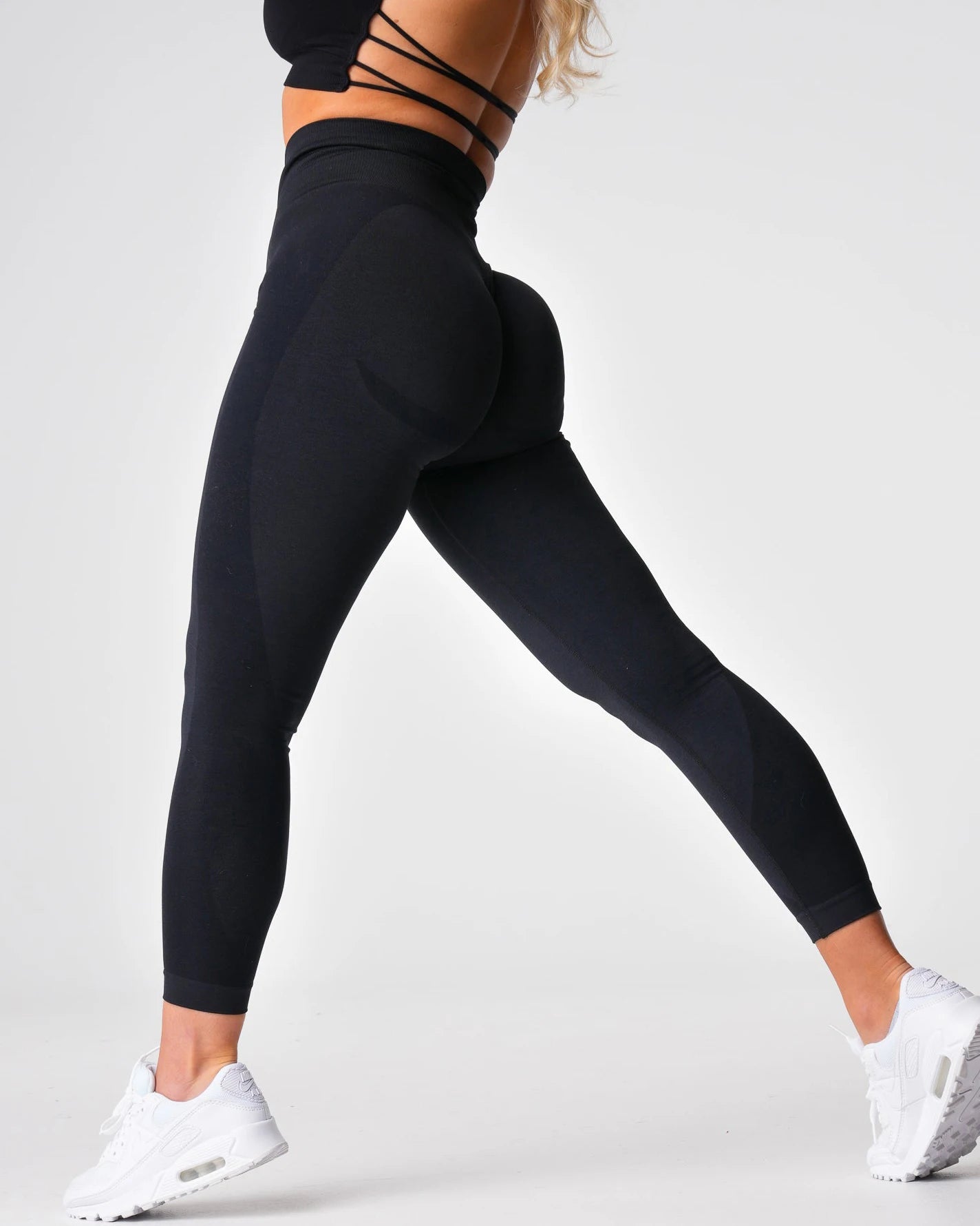 Xooie Fit High Intensity Leggings for Women in Black, designed for optimal performance and comfort during workouts