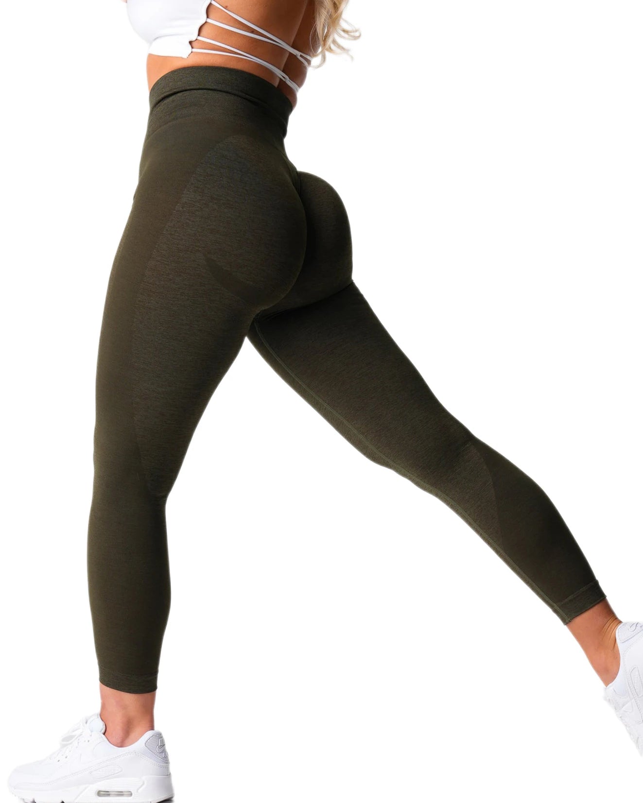 Xooie Fit High Intensity Leggings for Women in Olive Green with a Comfortable and Supportive Fit