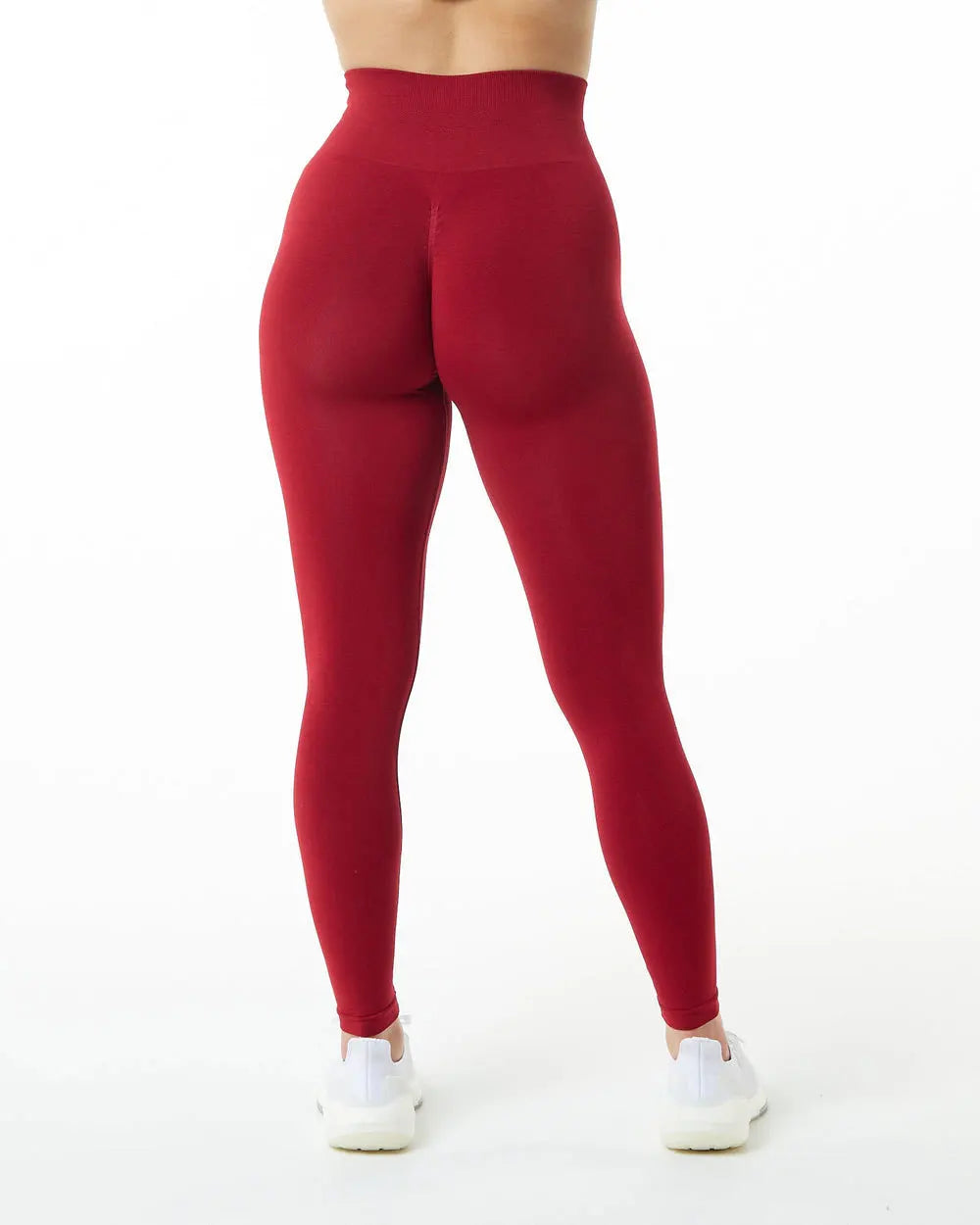 Red Xooie Fit high-waisted fitness leggings for comfort and style during workouts