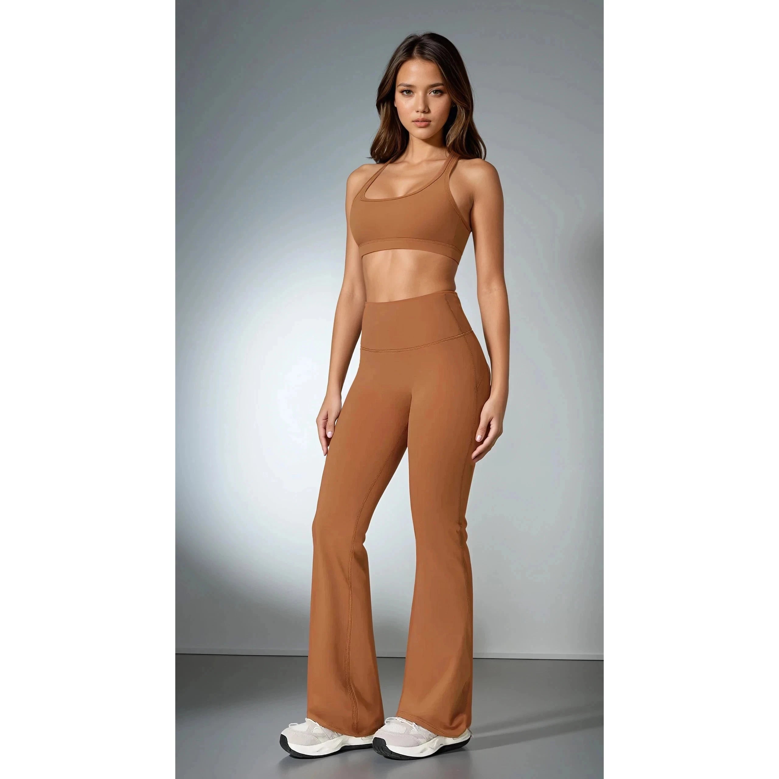 Heavy Lifter | Bra + Flared Pants Matching Set