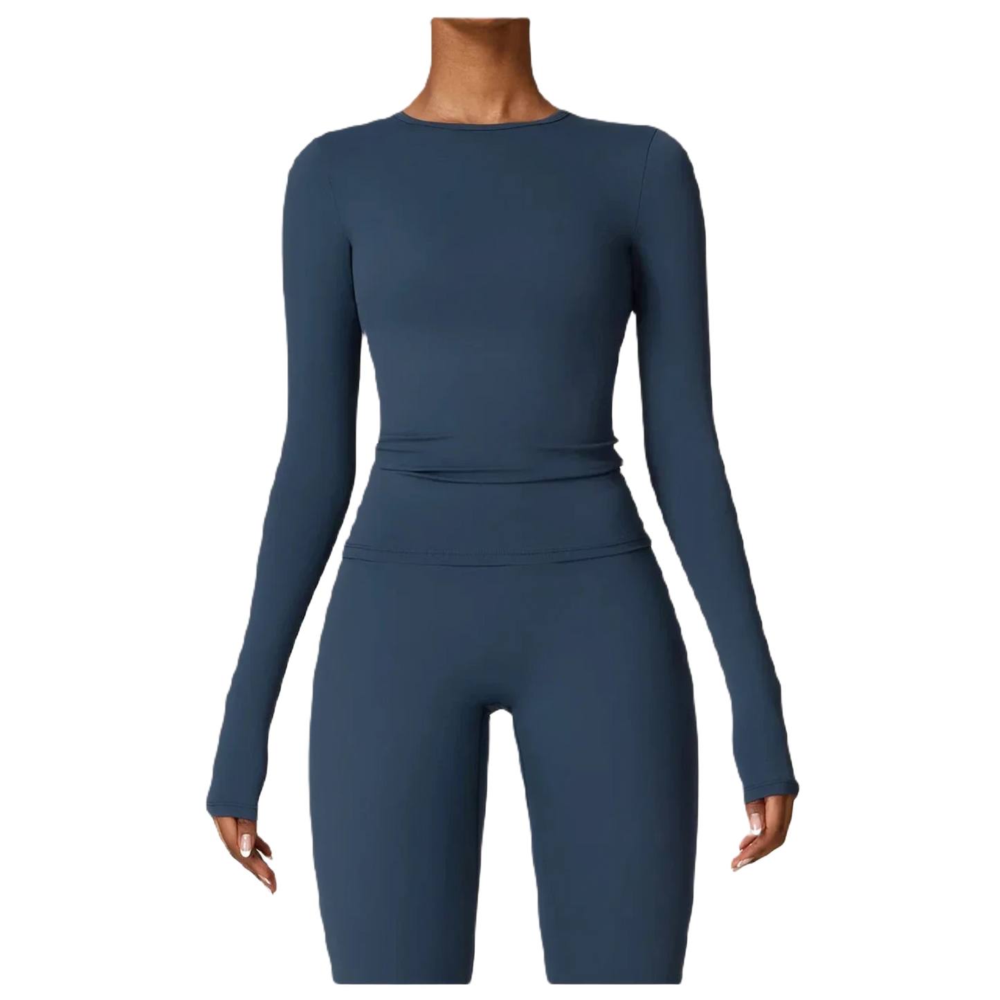 Concealed & Curvy Long-Sleeve Two-Piece Set