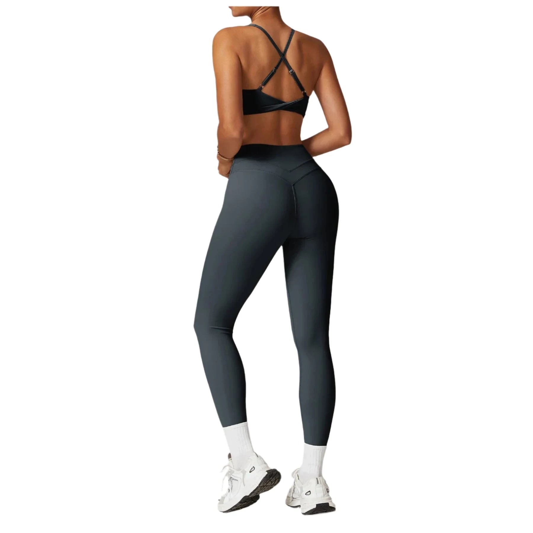 Fueled by Coffee, Chaos & Crunches | Bra + Leggings Matching Set