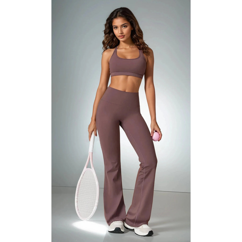 Heavy Lifter | Bra + Flared Pants Matching Set