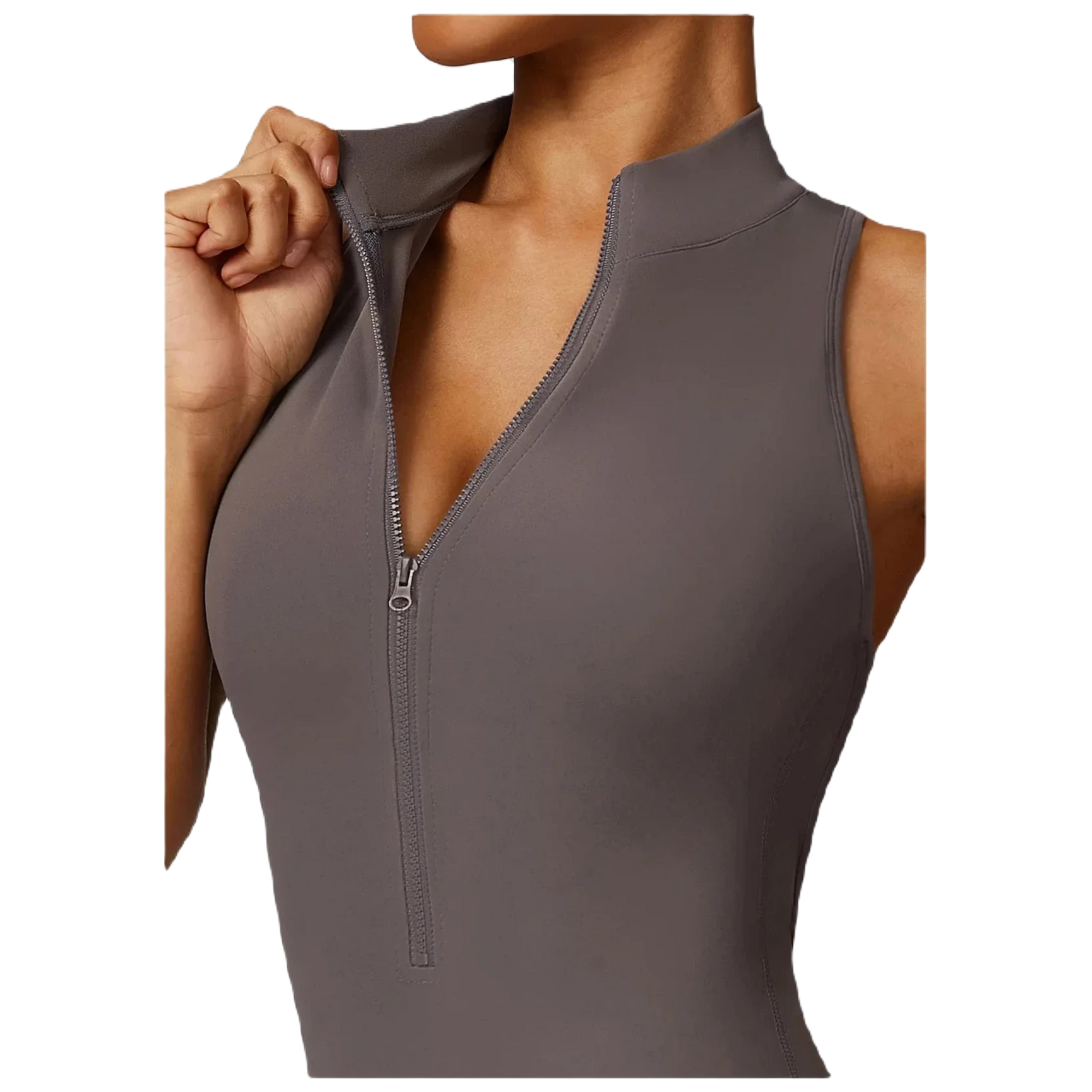 Rep Your Back Yoga Zipper Open-Back Jumpsuit
