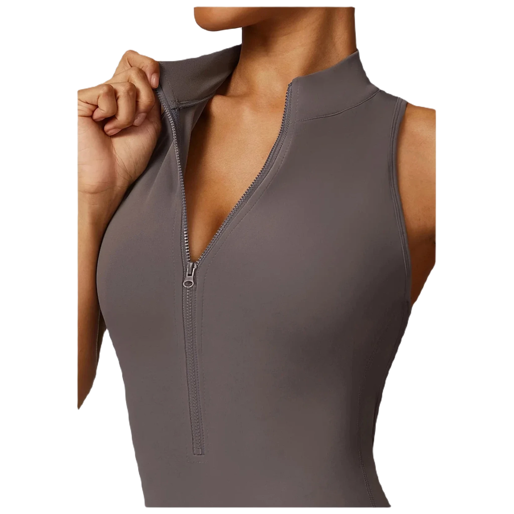 Rep Your Back Yoga Zipper Open-Back Jumpsuit