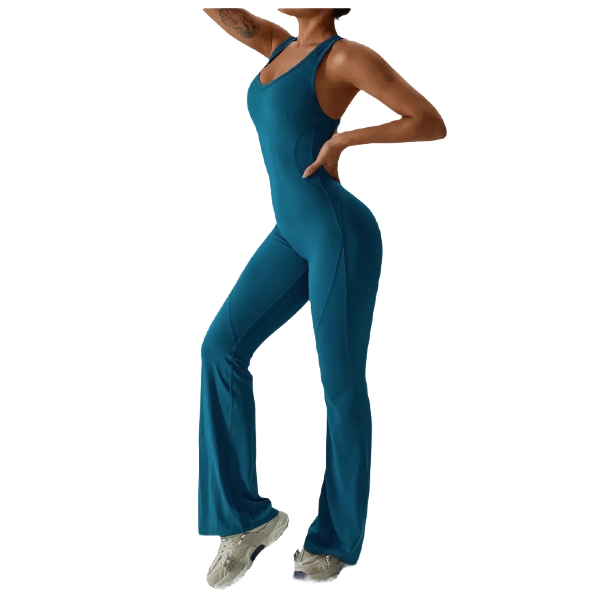 Bringing Sexy Back | Flare Yoga Jumpsuit Activewear
