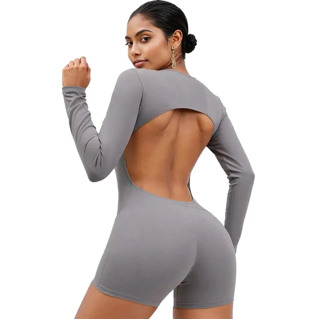 Power Pounce Backless Romper