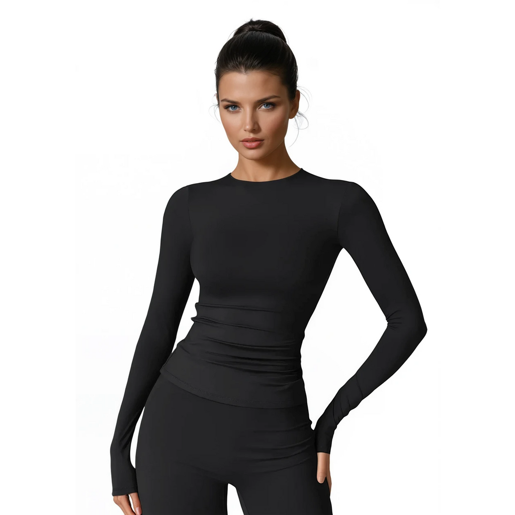 Fitted Tee Long Sleeve Top