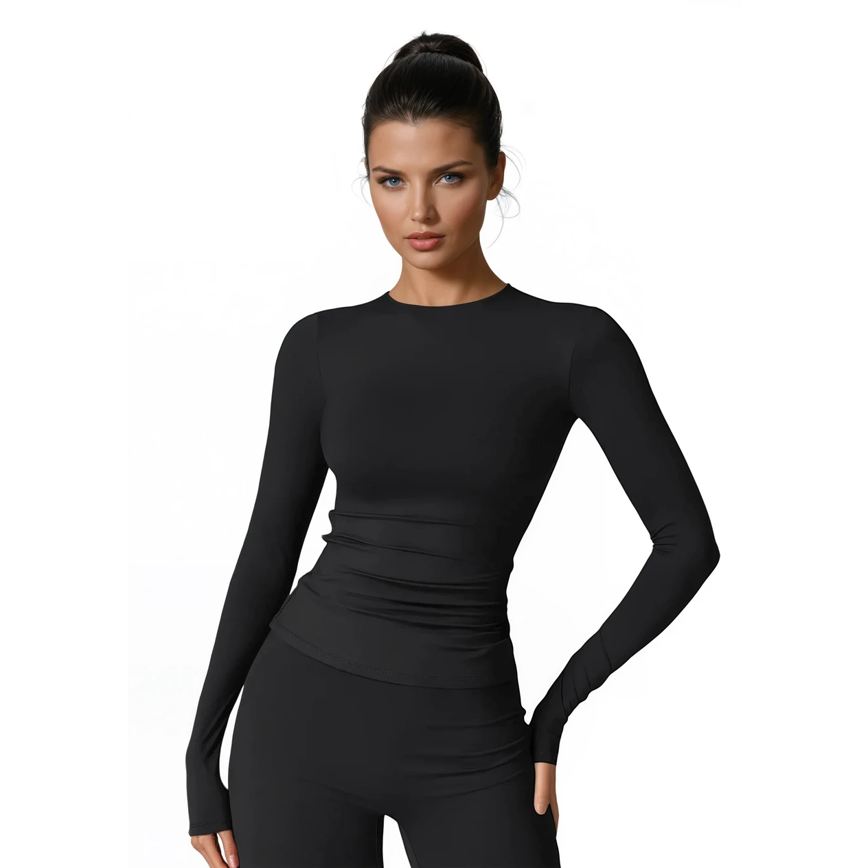 Fitted Tee Long Sleeve Top