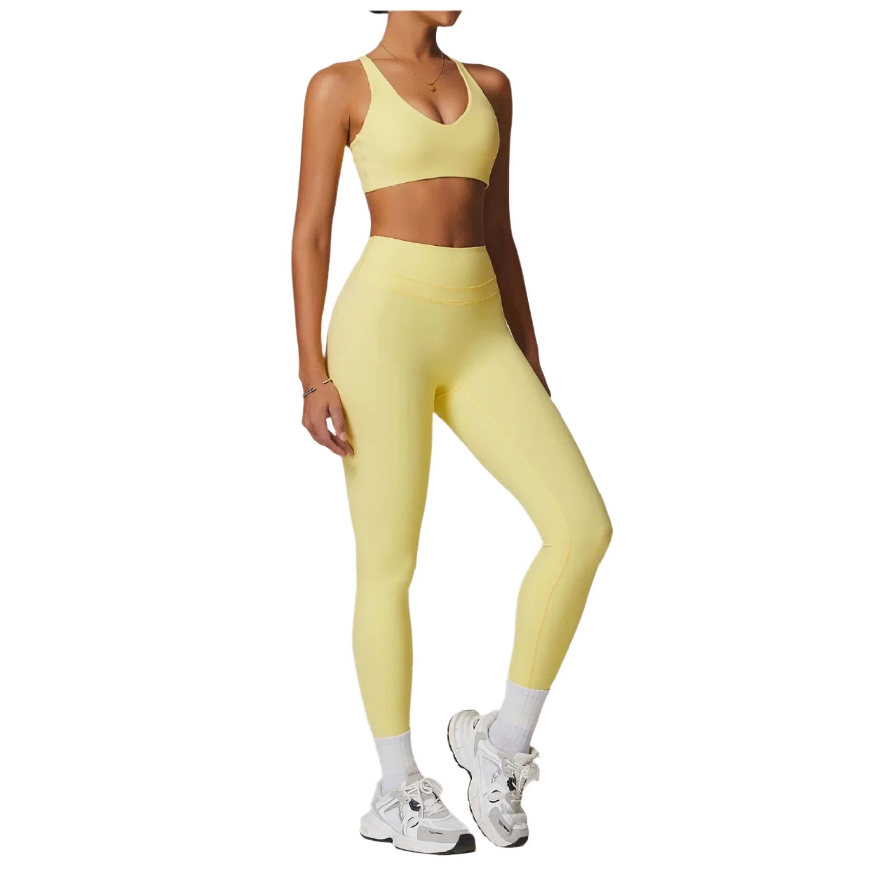 Fueled by Coffee, Chaos & Crunches | Bra + Leggings Matching Set