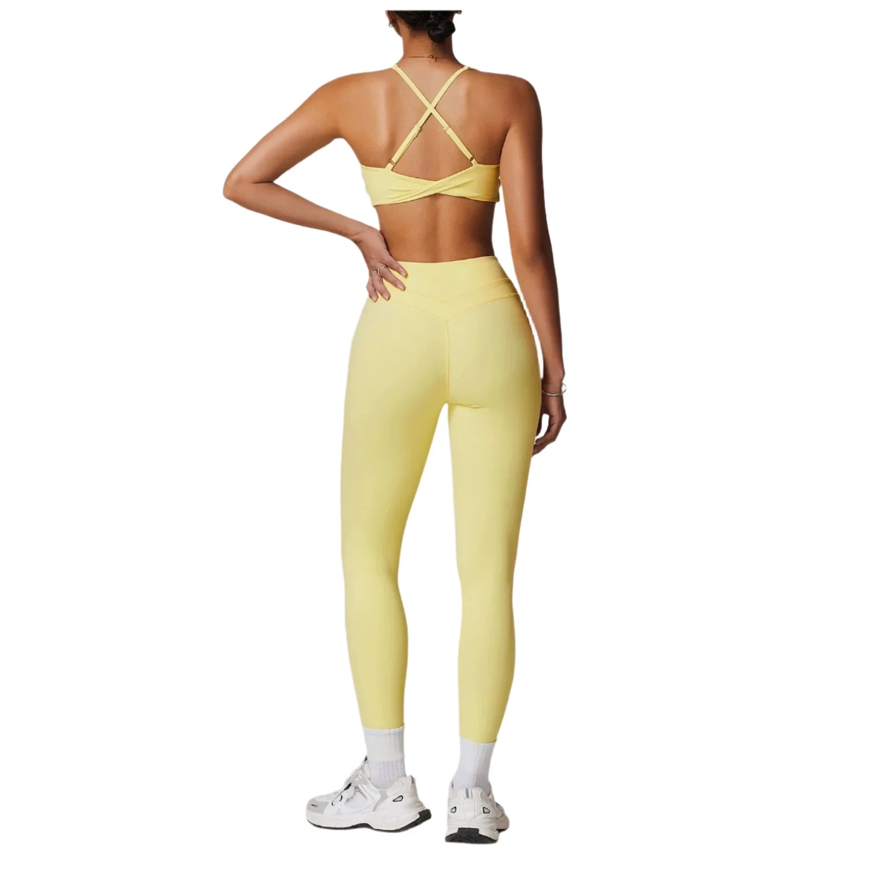 Fueled by Coffee, Chaos & Crunches | Bra + Leggings Matching Set