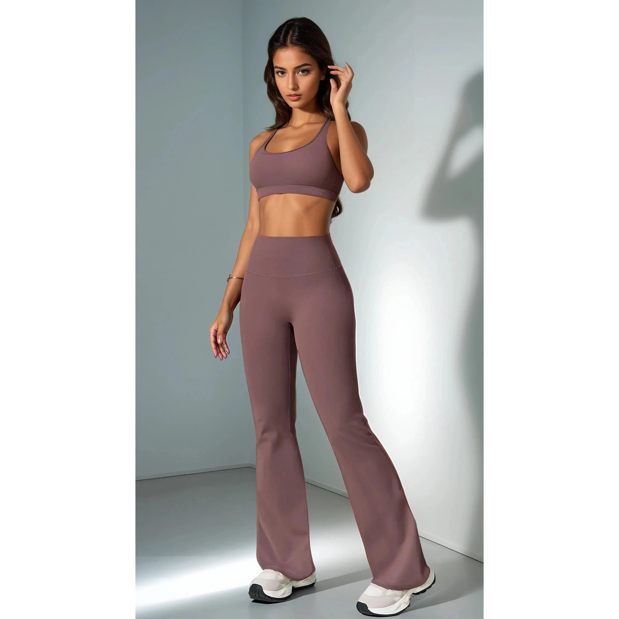 Heavy Lifter | Bra + Flared Pants Matching Set
