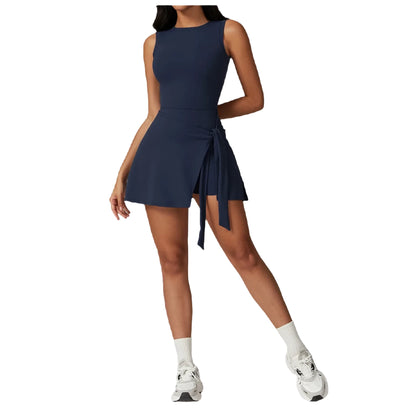 Pickleball Date One-Piece With Skirt