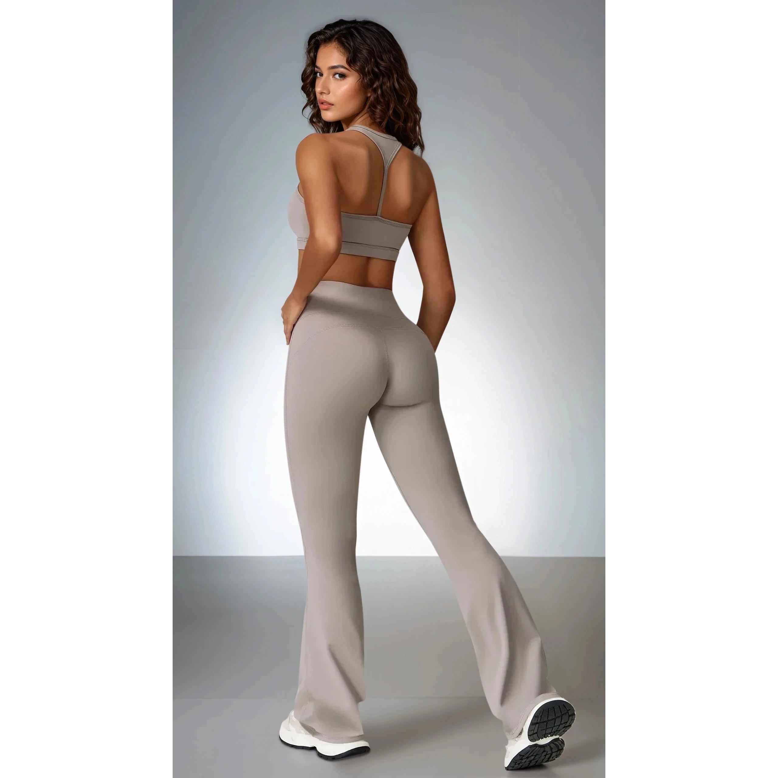 Heavy Lifter | Bra + Flared Pants Matching Set