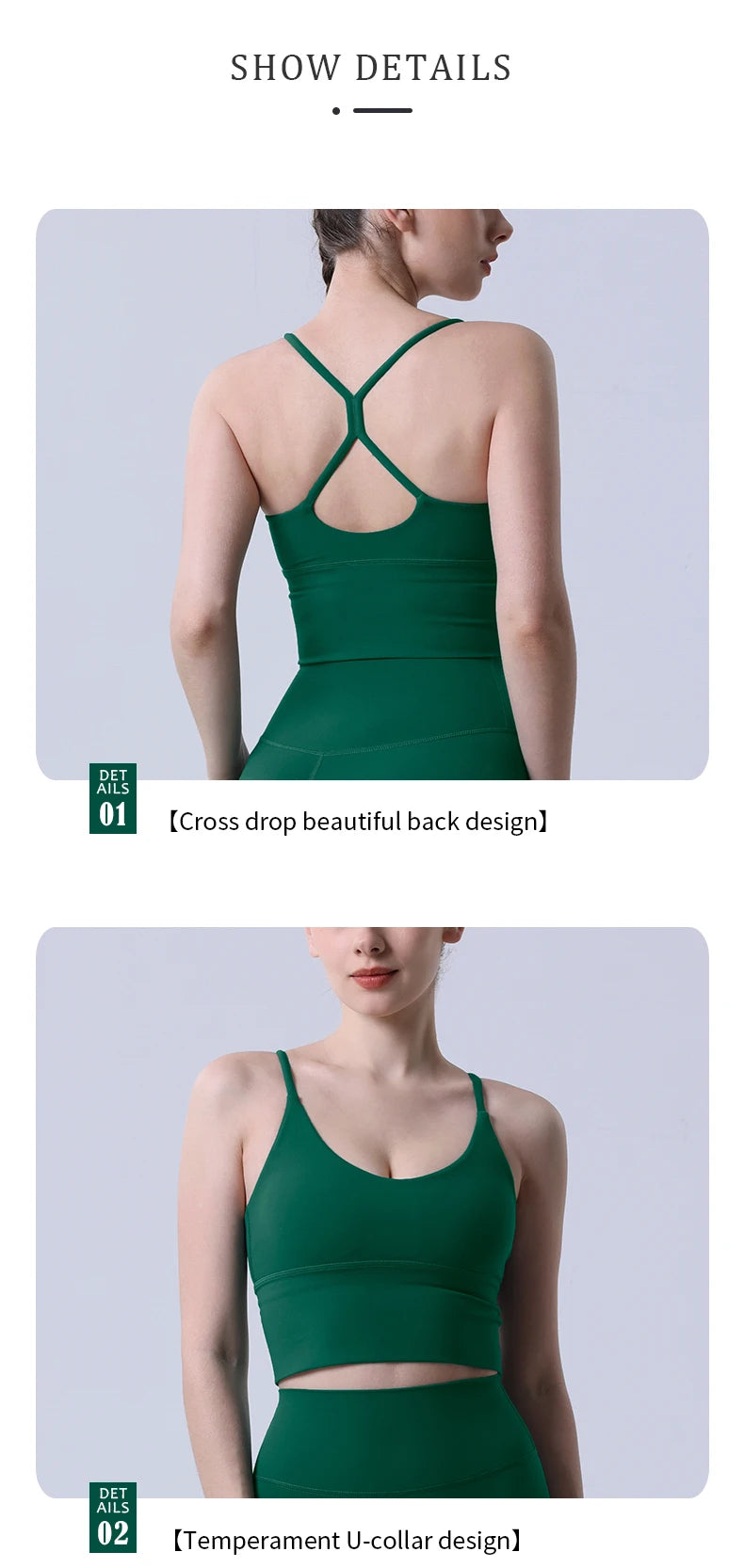 Xooie Fit two-piece set featuring spaghetti strap activewear top and leggings in a stylish design