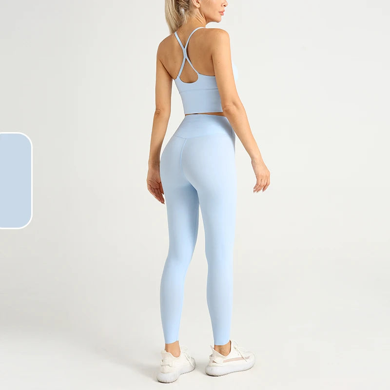 .. Allegedly | Fitted Spaghetti Strap Top + High Waist Leggings