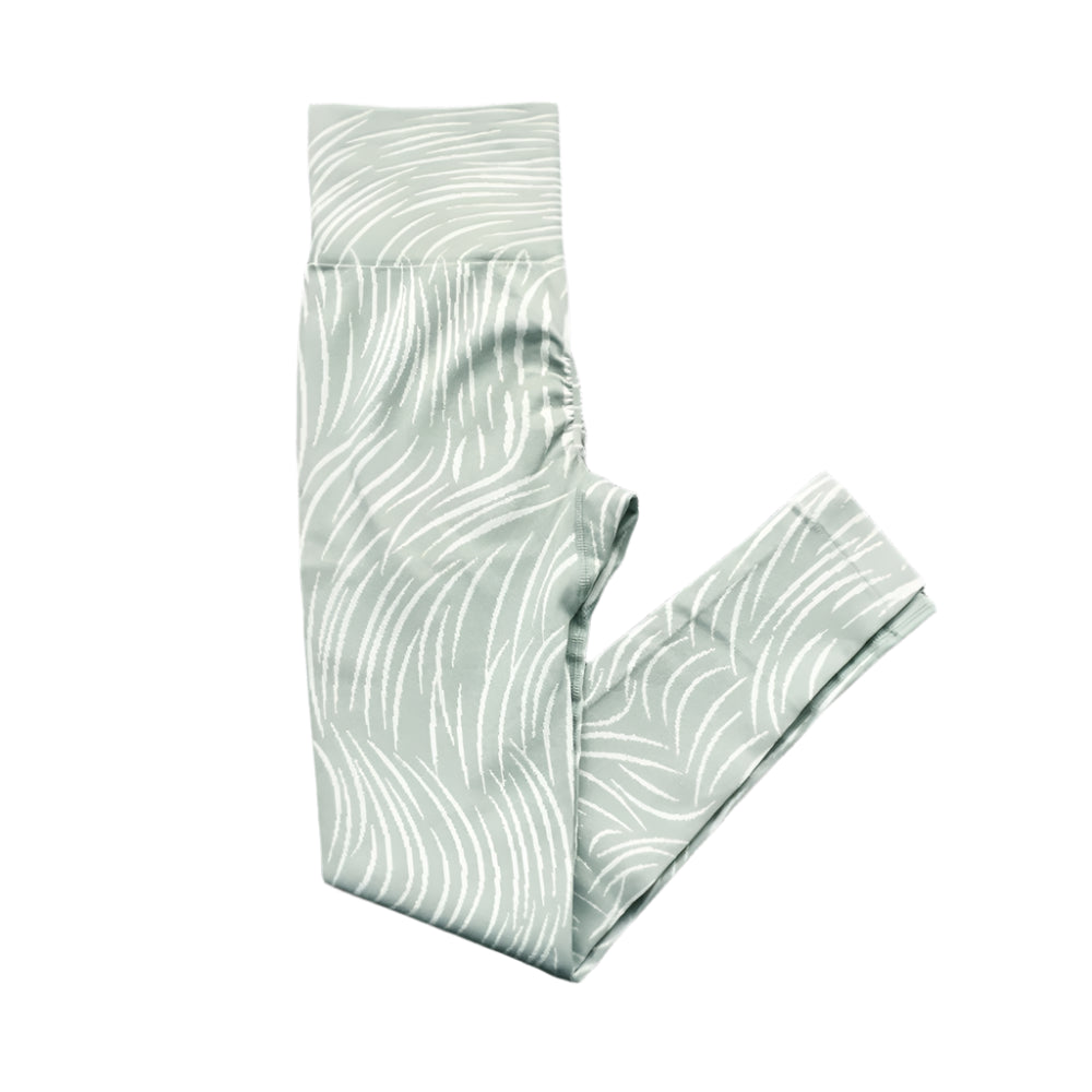 Treadmillin' Me Softly | Zebra Stripped Bra + Leggings Set