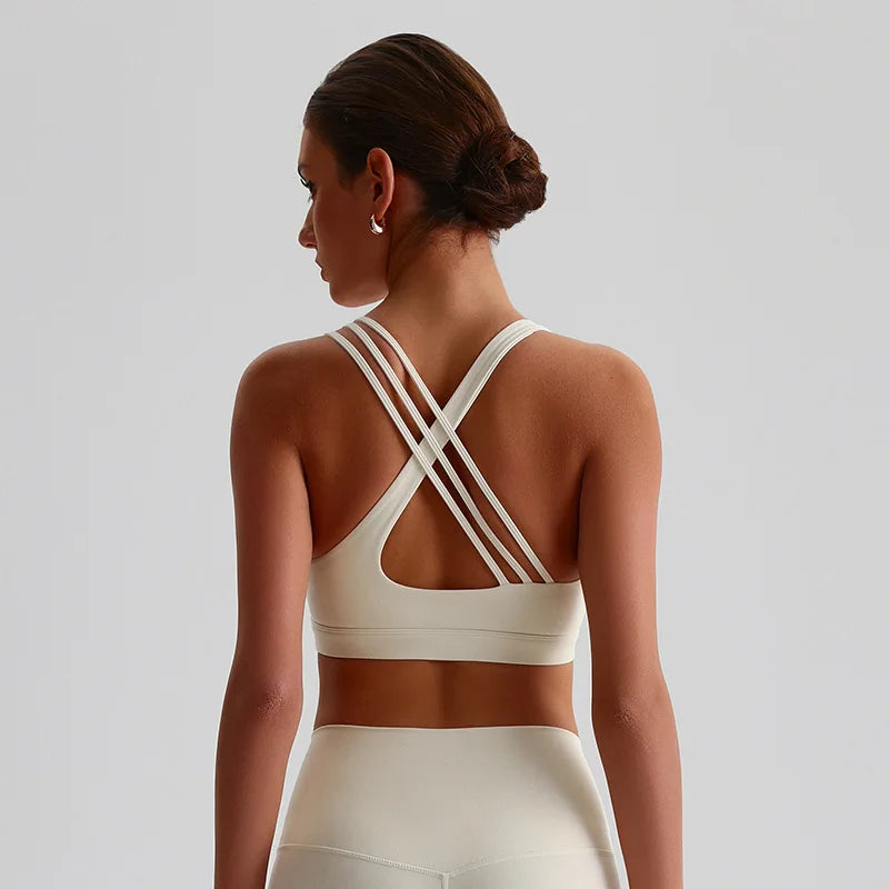 3 Stripes You're In | Unique Strappy Active Sports Bra