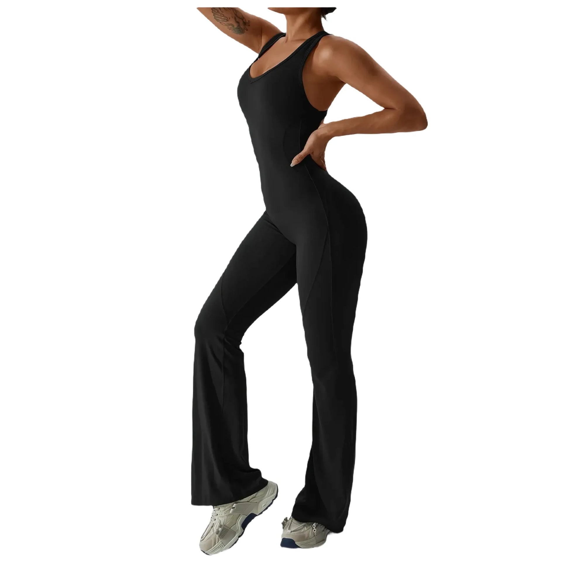 Bringing Sexy Back | Flare Yoga Jumpsuit Activewear