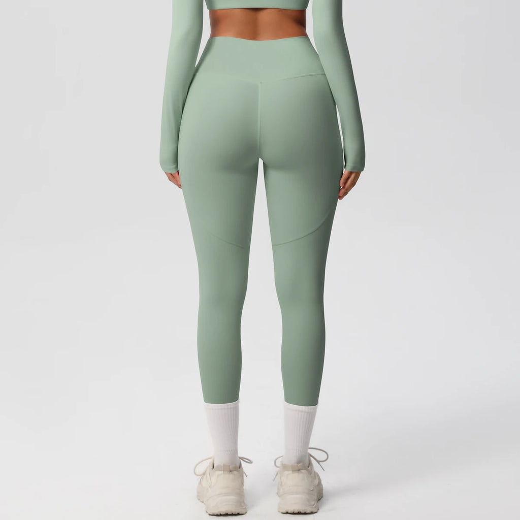 Xooie Fit High Intensity Pocket Leggings in mint green for active wear with a stylish design