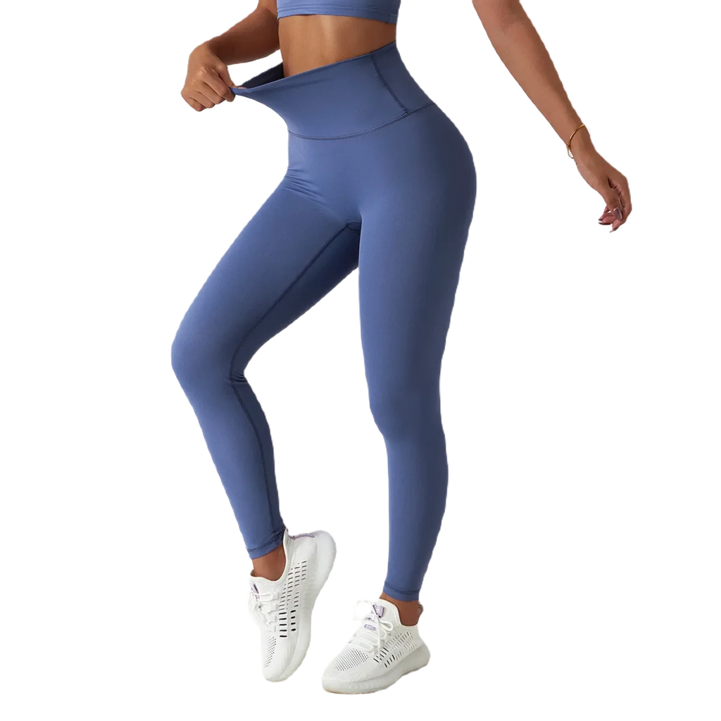 Xooie Fit high waist active leggings in blue for comfortable workouts and everyday wear