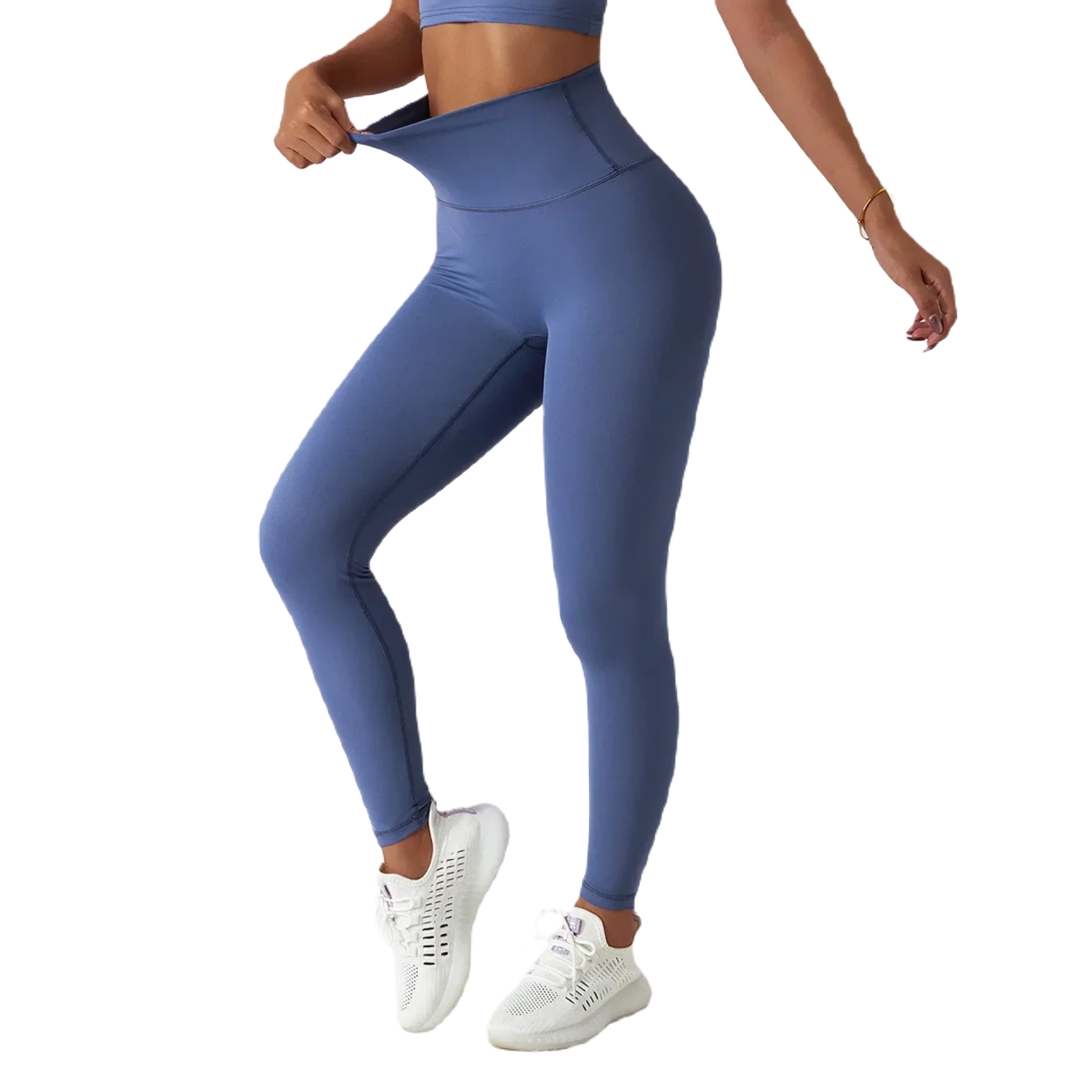 Xooie Fit high waist active leggings in blue for comfortable workouts and everyday wear