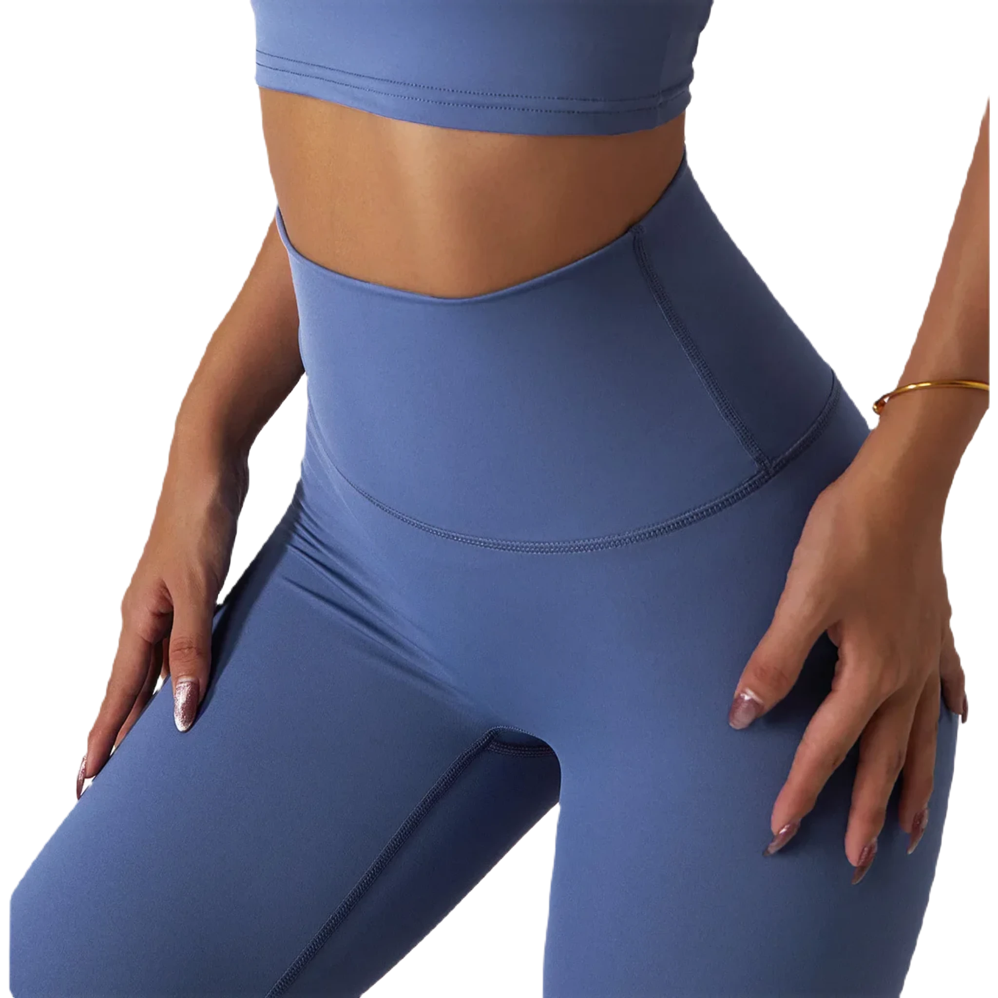 Xooie Fit High Waist Active Leggings in Blue for Optimal Comfort and Style