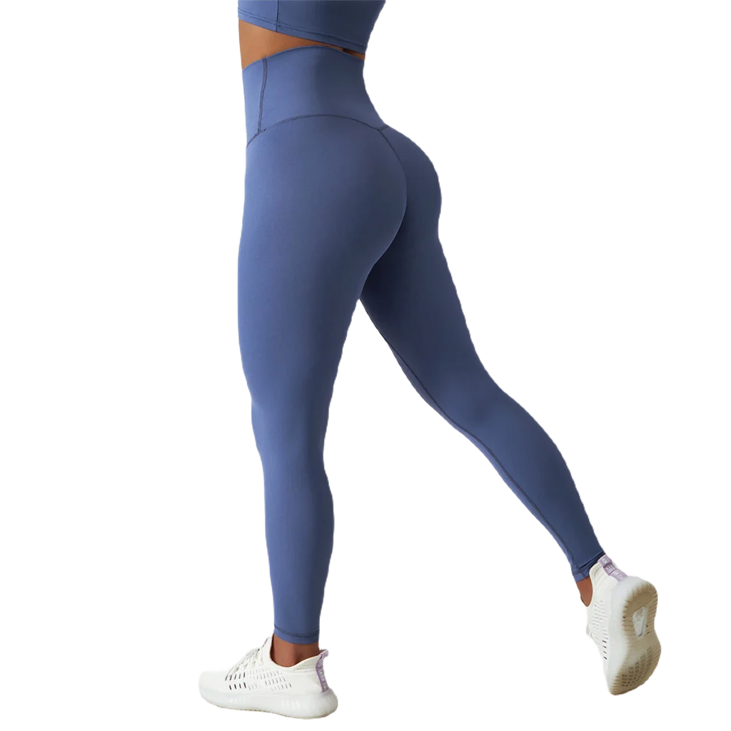 Xooie Fit High Waist Active Leggings in Blue for Comfortable and Stylish Workouts