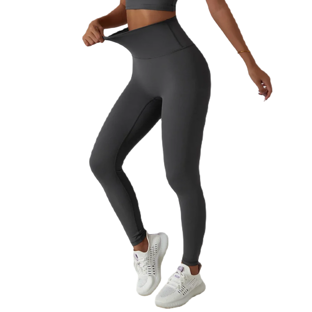 Xooie Fit high waist active leggings in gray with a flattering fit for workouts and everyday comfort